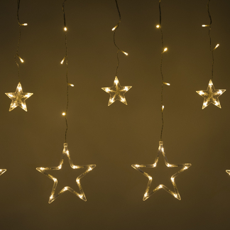 Konstsmide Lichtgordijn met sterren | 5.9 meter | Konstsmide (7 leds, Binnen/Buiten) 4046-803 K150303804 - 3