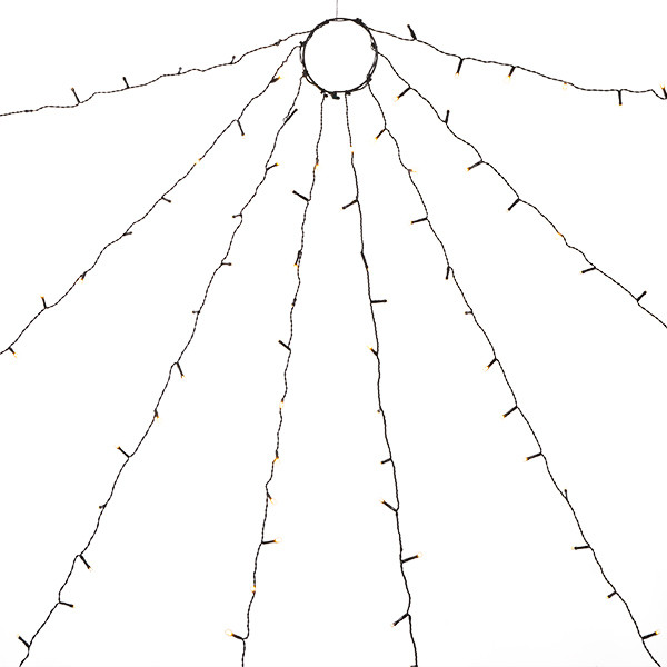 Konstsmide Lichtmantel kerstboom | 8 x 2.4 meter | Konstsmide (240 leds, Twinkelen, Binnen/Buiten, Extra warm wit) 6320-810 K150302823 - 2