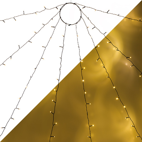 Konstsmide Lichtmantel kerstboom | 8 x 4 meter | Konstsmide (400 leds, Twinkelen, Binnen/Buiten, Extra warm wit) 6321-810 K150302824 - 1