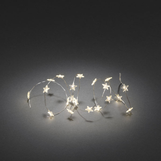 Konstsmide Lichtslinger ster | Konstsmide | 1.33 meter (20 leds, Fonkelend, Batterijen, Binnen, Warm wit) 3199-103 K151001613 - 2