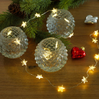 Konstsmide Lichtslinger ster | Konstsmide | 1.33 meter (20 leds, Fonkelend, Batterijen, Binnen, Warm wit) 3199-103 K151001613 - 3