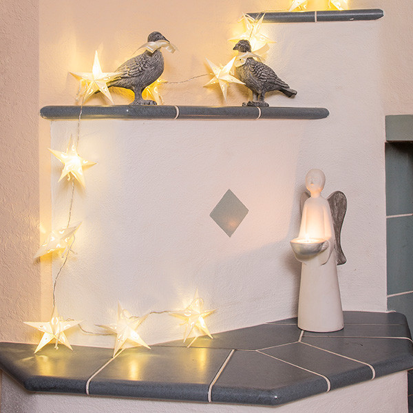 Konstsmide Lichtslinger ster | Konstsmide | 5 meter (Papier, Binnen, Warm wit) 3195-103 K151001247 - 5