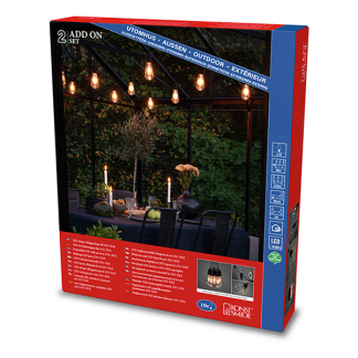 Konstsmide Lichtsnoer | 10 meter | Konstsmide (Koppelbaar, Dimbaar, 10 leds, IP44, Extra Warm Wit) 2352-800 K150305346 - 6