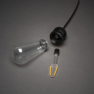 Konstsmide Lichtsnoer | 10 meter | Konstsmide (Koppelbaar, Dimbaar, 10 leds, IP44, Extra Warm Wit) 2352-800 K150305346 - 2