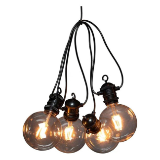 Lichtsnoer | 10 meter | Konstsmide (Koppelbaar, Dimbaar, 10 leds, IP44, Extra Warm Wit)