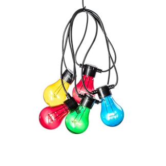 Konstsmide Lichtsnoer | 14.5 meter | Konstsmide (10 leds, IP44, Gekleurd) 2378-500 K150305273 - 1