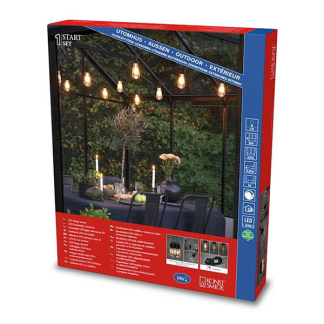 Konstsmide Lichtsnoer | 20 meter | Konstsmide (Startsnoer, Dimbaar, 10 leds, IP44, Extra Warm Wit) 2351-800 K150305345 - 6