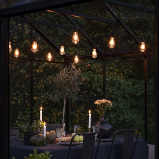 Konstsmide Lichtsnoer | 20 meter | Konstsmide (Startsnoer, Dimbaar, 10 leds, IP44, Extra Warm Wit) 2351-800 K150305345 - 3