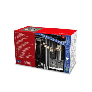 Konstsmide Lichtsnoer | 20 meter | Konstsmide (Startsnoer, Koppelbaar, 10 leds, IP44, Extra warm wit) 2396-800 K150305284 - 2