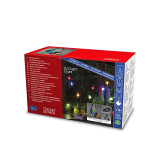 Konstsmide Lichtsnoer | 20 meter | Konstsmide (Startsnoer, Koppelbaar, 10 leds, IP44, Gekleurd) 2396-500 K150305286 - 3