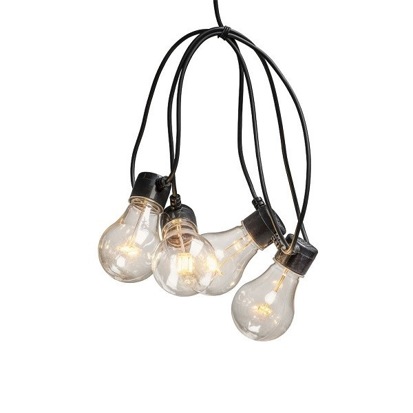 Konstsmide Lichtsnoer | 5 meter | Konstsmide (5 leds, IP44, Batterijen, Timer, Extra warm wit) 2372-800 K150305269 - 1