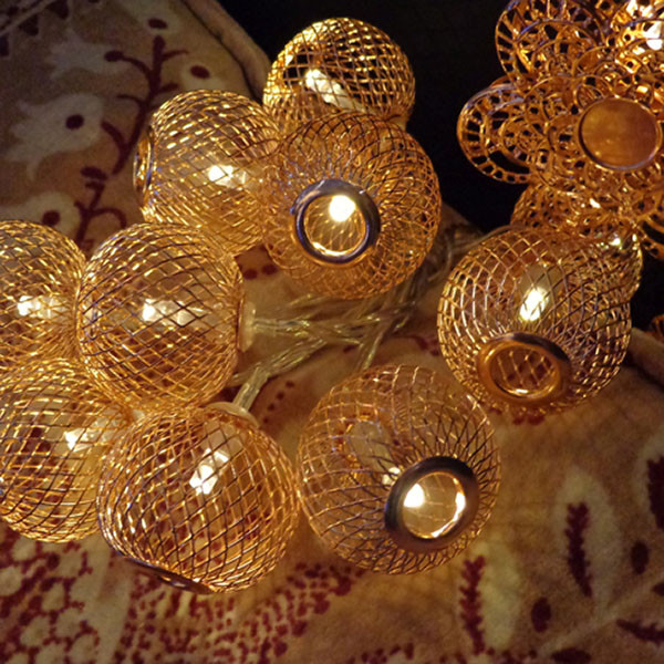 Konstsmide Lichtsnoer | Konstsmide | 1.2 meter (10 leds, Batterijen, Binnen, Warm Wit) 3145-603 K151001612 - 4