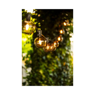 Konstsmide Lichtsnoer | Konstsmide | 10 meter (Gerookt bruin glas, Startset, 10 led, IP44, Dimbaar, Amber) 2394-860 K150301078 - 5