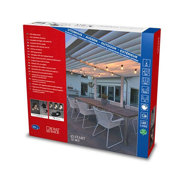 Konstsmide Lichtsnoer | Konstsmide | 10 meter (Peer, Startersset, 10 led, IP44, Dimbaar, Amber) 4144-800 K150301076 - 3