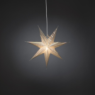 Konstsmide Papieren kerstster | Konstsmide | Ø 60 cm (7-punts, E14, Geperforeerd, Metaalkleureffecten, Binnen) 5918-350 K150302908 - 3