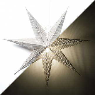 Konstsmide Papieren kerstster | Konstsmide | Ø 60 cm (Geperforeerd, Netstroom, Binnen, Zilver) 5900-300 K150302906