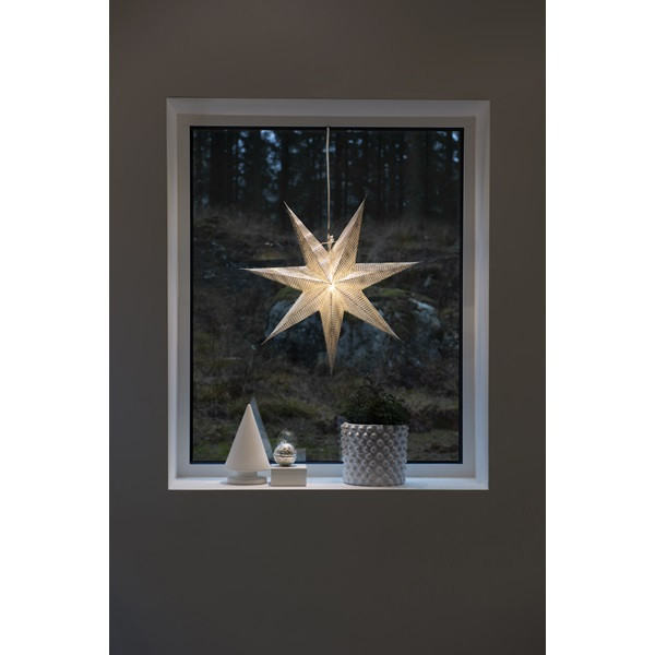 Konstsmide Papieren kerstster | Konstsmide | Ø 60 cm (Geperforeerd, Netstroom, Zilver) 5918-350 K150302908 - 4