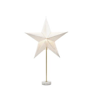 Konstsmide Papieren kerstster op voet | Konstsmide | 10 x 71 x 45 cm (5-punts, E14, Wit, Binnen) 1760-320 K150302910 - 2