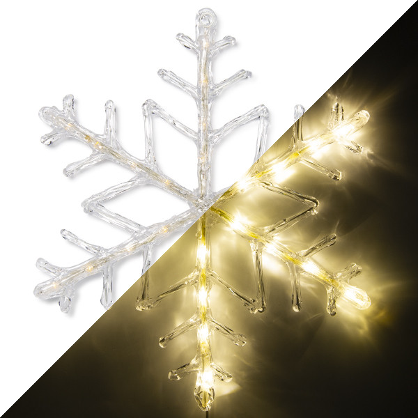 leven Kan weerstaan Oogverblindend Sneeuwvlok met verlichting | Konstsmide | Ø 40 cm (24 LEDs, Binnen/Buiten)  Konstsmide Kabelshop.nl