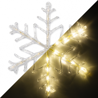 Konstsmide Sneeuwvlok met verlichting | Konstsmide | Ø 40 cm (24 leds, Binnen/Buiten) 4440-103 K150302809 - 1