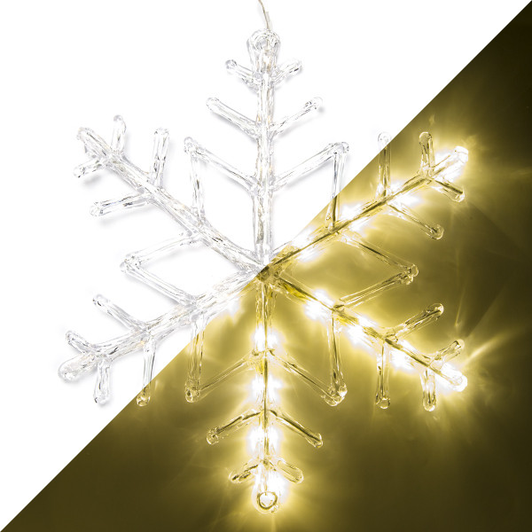 Konstsmide Sneeuwvlok met verlichting | Konstsmide | Ø 40 cm (24 leds, Timer, Batterij, Binnen/Buiten) 4540-103 K150302893 - 1