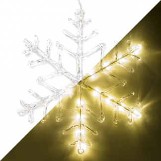 Konstsmide Sneeuwvlok met verlichting | Konstsmide | Ø 40 cm (24 leds, Timer, Batterij, Binnen/Buiten) 4540-103 K150302893 - 1