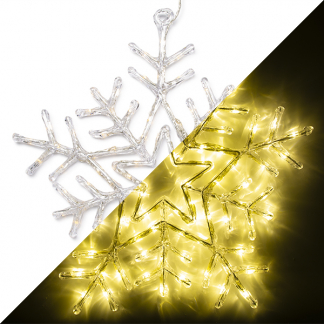 Konstsmide Sneeuwvlok met verlichting | Konstsmide | Ø 58 cm (90 leds, Lichtprogramma's, Binnen/Buiten) 4470-103 K150302811 - 1