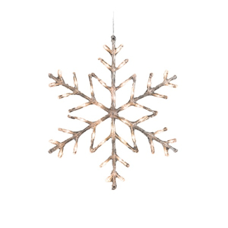 Konstsmide Sneeuwvlok met verlichting | Konstsmide | Ø 60 cm (60 LEDs, Timer, Batterijen, Binnen/Buiten) 4560-103 K150302894 - 