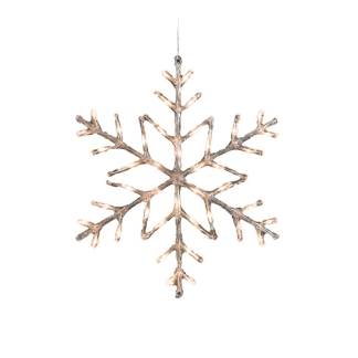 Konstsmide Sneeuwvlok met verlichting | Konstsmide | Ø 60 cm (60 leds, Timer, Batterijen, Binnen/Buiten) 4560-103 K150302894 - 2