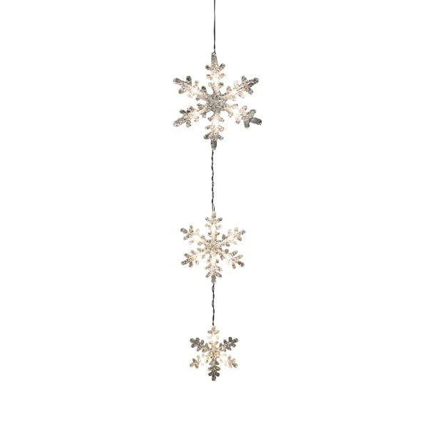 Konstsmide Sneeuwvlok met verlichting | Konstsmide | 3 stuks (Led, Batterijen, Timer, Binnen/Buiten) 6132-103 K150303732 - 2