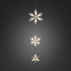 Konstsmide Sneeuwvlok met verlichting | Konstsmide (LED, Batterijen, Timer, Binnen/Buiten, 3 stuks) 6132-103 K150303732 - 3