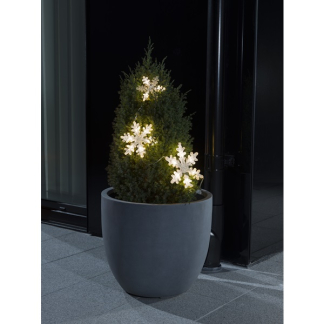 Konstsmide Sneeuwvlok met verlichting | Konstsmide (Led, Batterijen, Timer, Binnen/Buiten, 3 stuks) 6132-103 K150303732 - 4