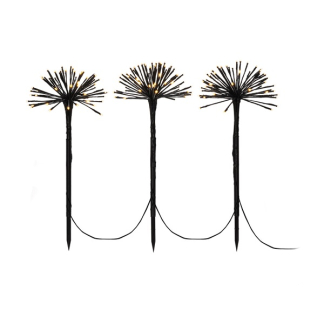 Konstsmide Tuinsteker kerst | Konstsmide | 3 stuks (192 leds, 50 cm, Paardenbloem) 4467-800 K150303739 - 2