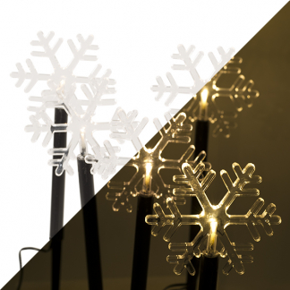 Konstsmide Tuinsteker kerst | Konstsmide | 5 stuks (5 leds, 24 cm, Sneeuwvlok) 4469-100 K150303741 - 1