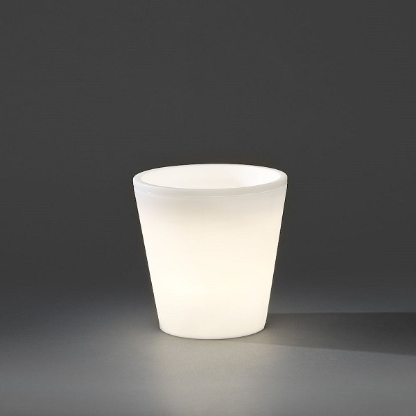 Konstsmide Verlichte bloempot | 28 x Ø 28 cm | Konstsmide (Wit, Binnen/Buiten) 7453-000 K150303768 - 1