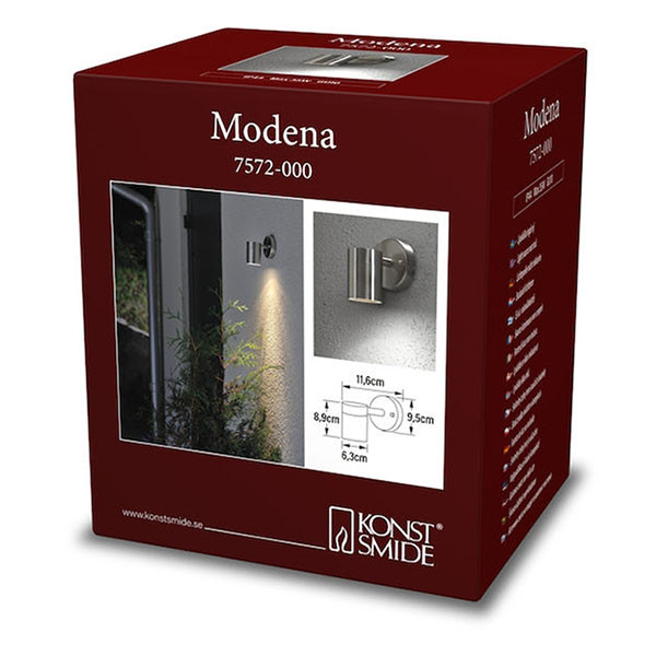 Konstsmide Wandlamp buiten | Konstsmide | Modena (GU10, 35W, Down, RVS) 7572-000 K150305341 - 4