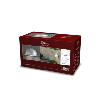 Konstsmide Wandlamp buiten | Konstsmide | Torino (E14, Down, Geborsteld staal) 7325-320 K150305328 - 3