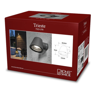 Konstsmide Wandlamp buiten | Konstsmide | Trieste (GU10, Down, Antraciet) 7523-370 K150305254 - 4