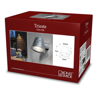 Konstsmide Wandlamp buiten | Konstsmide | Trieste (GU10, Zilvergrijs) 7523-320 K150305255 - 4