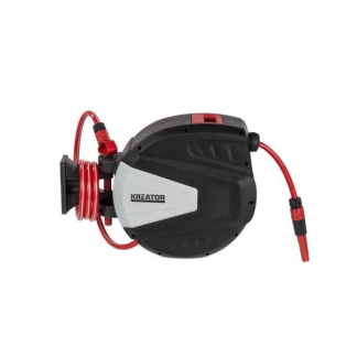 Kreator Wandslangenbox | Kreator | 15 meter (Incl. koppelstukken en tuinspuit, 2 meter aanvoerslang) KRTGR6711 K170114243 - 1