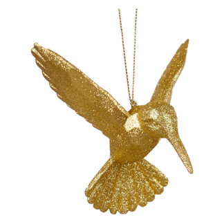 Kurt S. Adler Kolibrie kerst ornament | Kurt S. Adler (Kunststof, Goud, Glitter) ZCIT1509GA K151001447 - 1