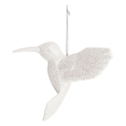 Kurt S. Adler Kolibrie kerst ornament | Kurt S. Adler (Kunststof, Wit, Glitter) T2031WHITE K151001446 - 1