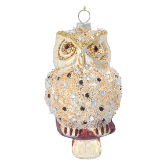 Kurt S. Adler Uil kerst ornament | Kurt S. Adler (Glas, Glitter) D4817 K151001449