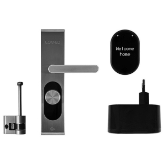 LOQED Slim slot | LOQED (Bluetooth, Wifi, Toegang op afstand, Batterijen, Zilver) LQ001 K170203417 - 