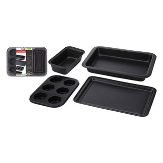 La Cusina Bakvorm set | La Cusina (4 stuks, Braadpan, Bakplaat, Muffin bakvorm, Cakevorm) 170112490 K170108210 - 4