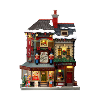Lemax Façade | Lemax | The Christmas Shoppe | Caddington Village (Batterijgevoed, Led, Handgeschilderd) 65568 K151001498