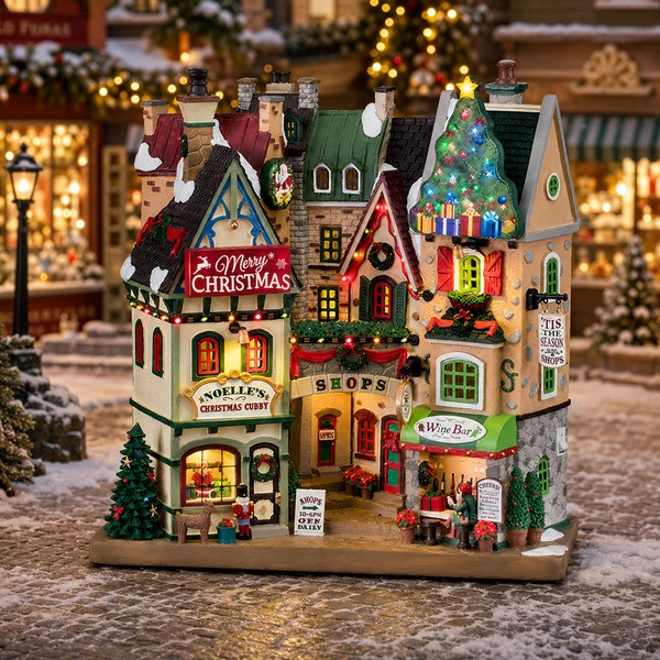 Lemax Façade | Lemax | Tis The Season Shops | General products (Batterijgevoed, Led, Handgeschilderd) 15804 K151001573 - 2