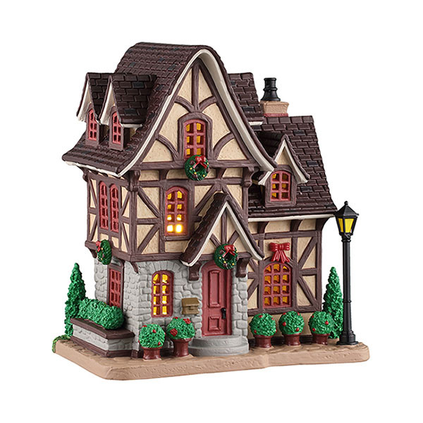 Lemax Kerstdorp | Lemax | Bosworth Residence | Caddington Village (Led, Porselein, Handgeschilderd) 65550-EU K151001482 - 1