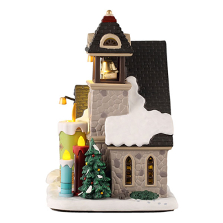 Lemax Kerstdorp | Lemax | Candlelight Church | Caddington Village (Bewegend, Led, Porselein) 55310-EU K151001084 - 2