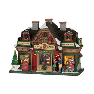 Lemax Kerstdorp | Lemax | Coffee Klatch | Caddington Village (Led, Porselein, Handgeschilderd) 65541-EU K151001490